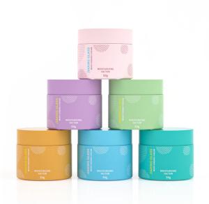 Quality 1oz Coloured Glass Cosmetic Jars Empty Face Cream Jars Durable wholesale