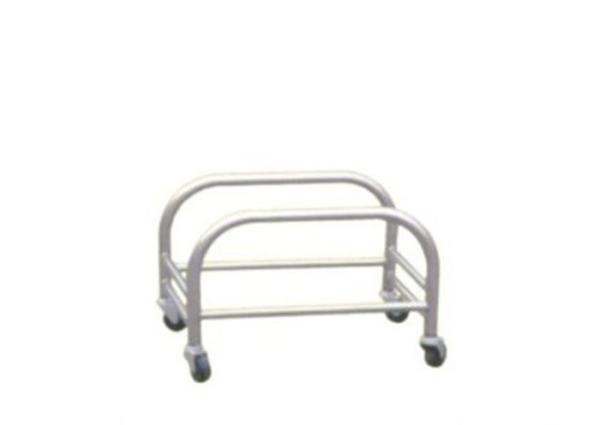 Unfolding Stainless Steel Display Racks On Wheels Supermarket Shopping Basket