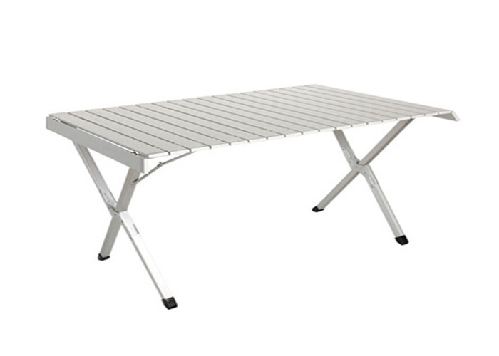 Plywood Aluminum Patio Dining Table With Powder Coated Frame