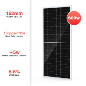 Quality 500W 550 Watts 600w Thin Film Flat Monocrystalline PV Panels Module Roof Mounting wholesale