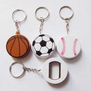 Quality Promotion Plastic Golf Ball Keychain Bottle Opener,Cheap promotion gift, plastic 2D sport golf ball beer bottle opener, wholesale
