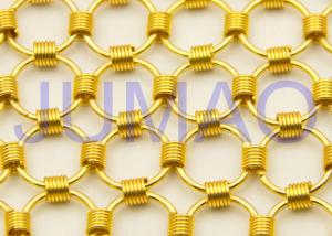 Quality Shopping Mall Chainmail Mesh Fabric , Colorful Iron Curtains With Metal Rings wholesale