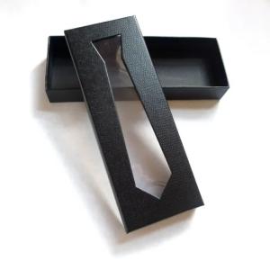 Quality Biodegradable Black 450gsm Electronics Packing Boxes For Neck Tie wholesale
