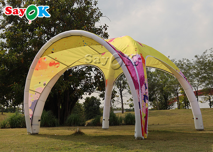 Inflatable Lawn Tent Waterproof Oxford TPU Inflatable Air Spider Dome Tent