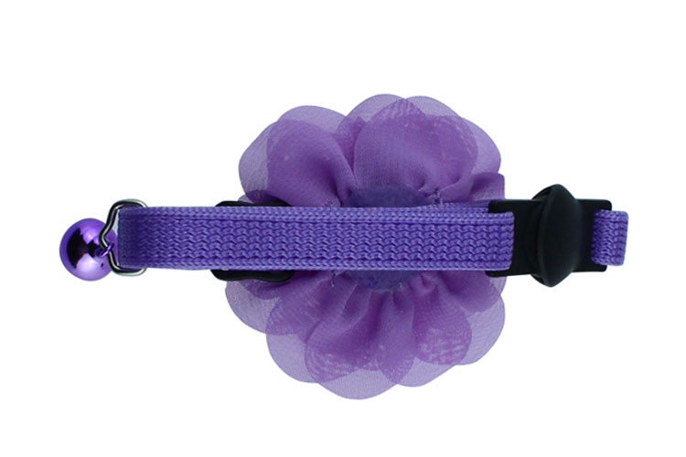 Adorable Flowers Pet Training Collars High Density Polyester Nylon Cat Collar