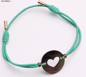 Quality watches ladies women matching mint rope and MOP sales promotion bracelet, charm fine gold emoji jewelry accessory elasti wholesale