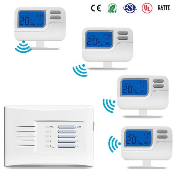 Battery Supply Digital Temperature Control Heating Riseem Thermostat with Keypad