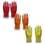 L 50g Dip Flocklined Household Cleaning Gloves For Kitchen