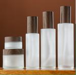 Cosmetic Cream Glass Bottles Skincare Packaging Set Empty Lotion Pump Jar