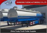 Diesel Gasoline Crude Oil Tanker Trailers 35CBM - 90CBM Q345B Carbon Steel
