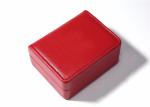 High End Women Leather Jewelry Box Red Inside Velvet Insert Custom Luxury