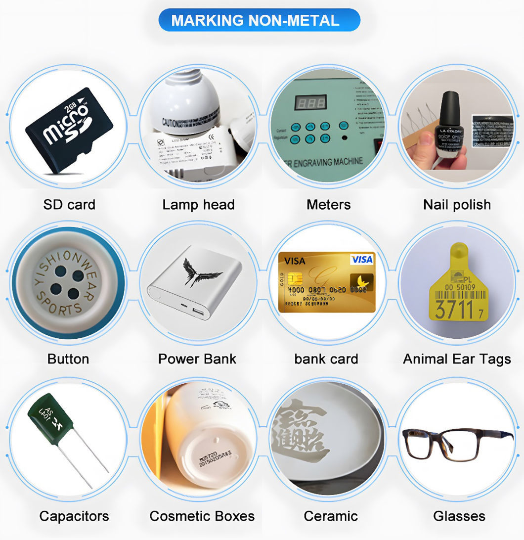 High Quality Low Price Portable Fiber Laser Marking Machine Metal Free Sample Marking Mini Laser Marker