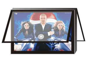 Quality Advertising Black Silver Ultra Slim LED Light AC 100-260V Box Energy Saving wholesale