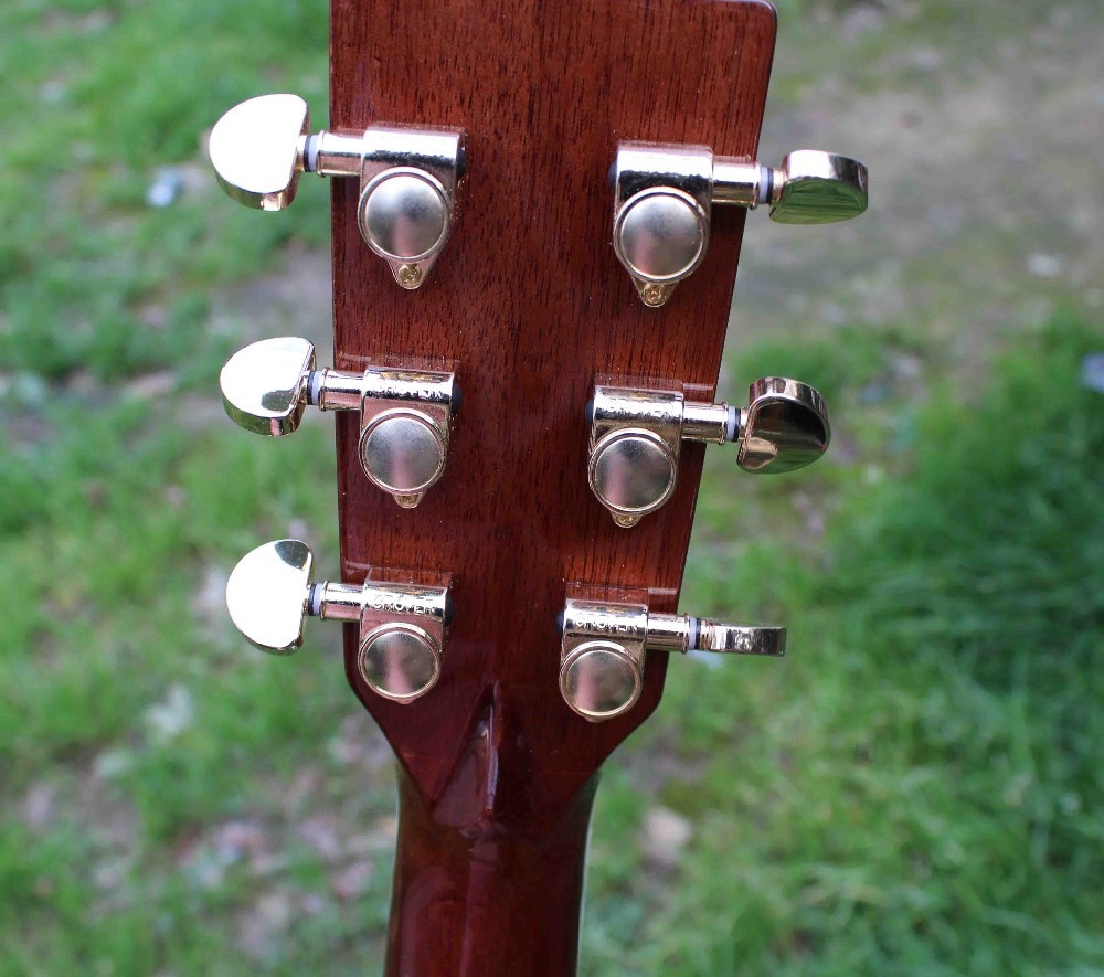 Factory 41 inch Koa wood acoustic guitar,Ebony fingerboard Abalone inlays D45k style koa guitar,Free shipping