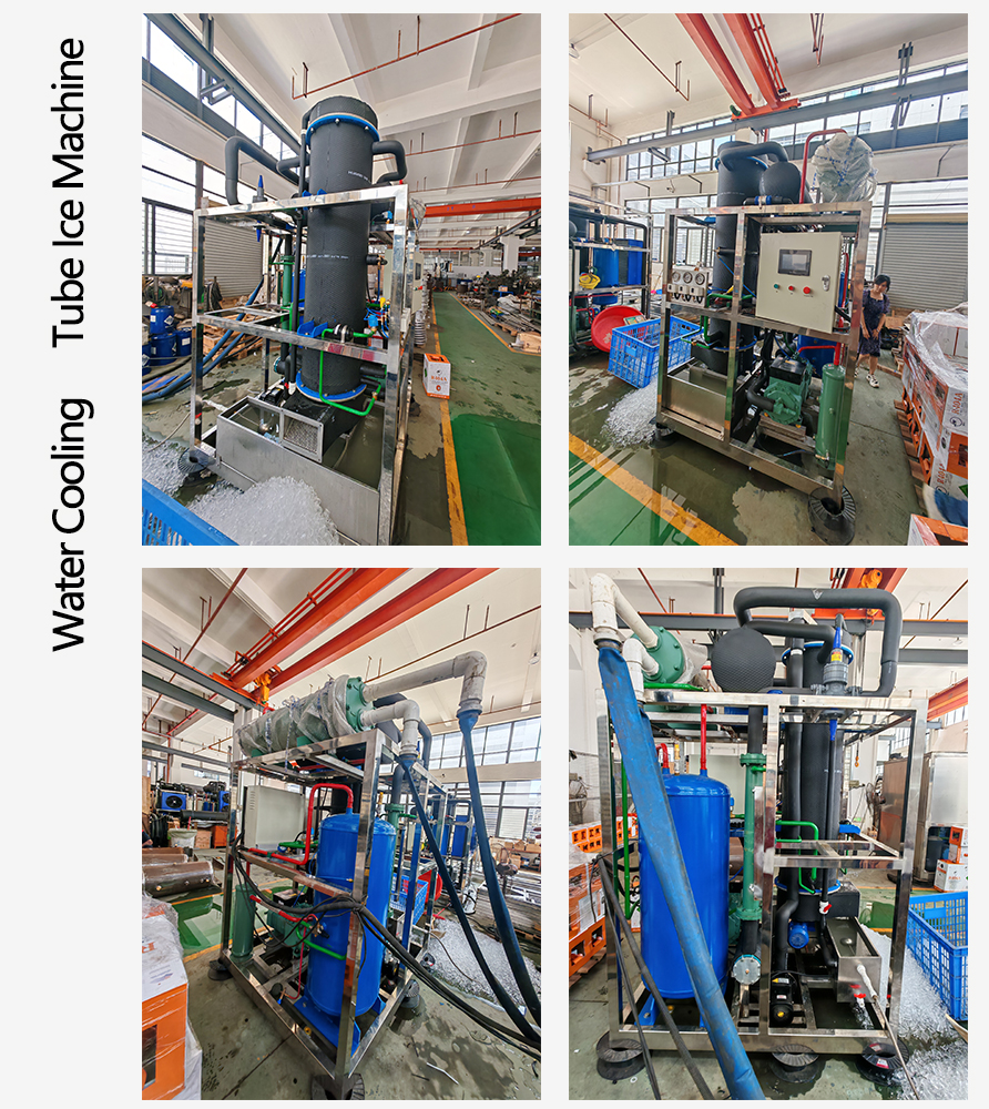 Water Inlet Pressure 0.1MPa-0.5MPa 2 Ton 1 Ton Blocks Making Ice Tube Machine for Industrial and Commercial in Philippines