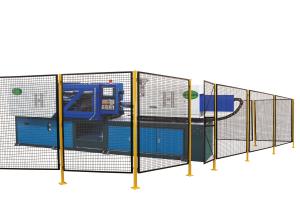 Quality Black Safety Fencing Machine Guarding , Warehouse Steel Safety Guards 60 Lbs wholesale