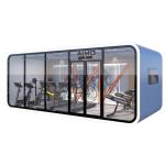 20/40 Ft Prefab Apple House Garden Living Container Home With Outdoor Glass