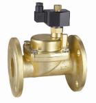 Brass Flange Two Way Piston Steam Solenoid Valve Normally Open PS Series