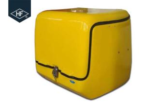 Quality Waterproof Motorbike Food Delivery Box 139L Volume Shock Resistance Yellow Color wholesale