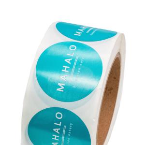 Quality Vinyl Transparent Round Sticker Labels Waterproof Custom Industrial Stickers wholesale