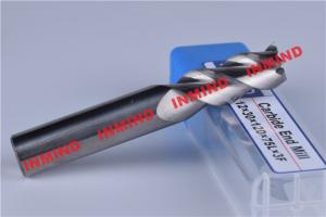 Quality 3 Flute 8mm Aluminum End Mill Bits With 45º Helix Angle No Coating wholesale