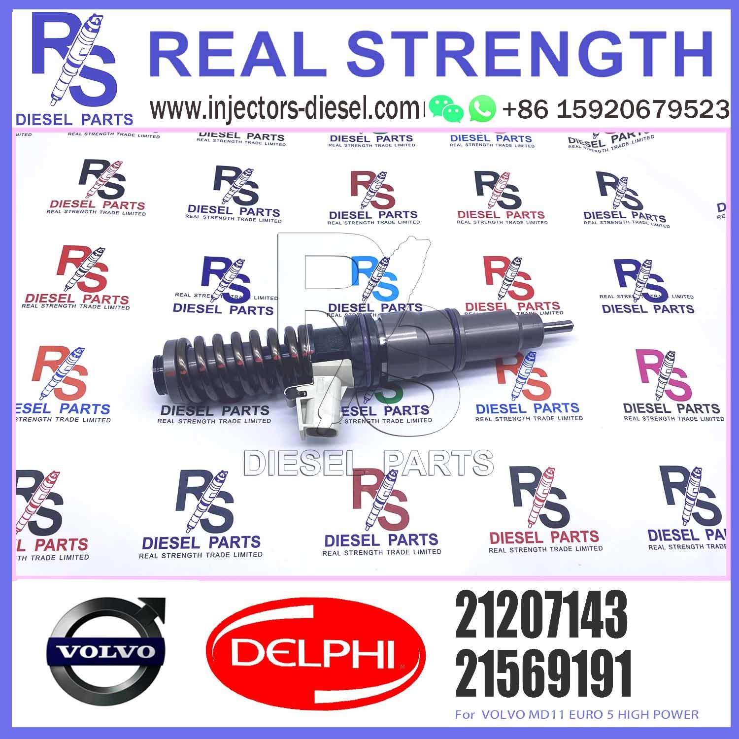 Common Rail Diesel Fuel Injector 21569191 BEBE4J00001 7421207143 for Engine Parts