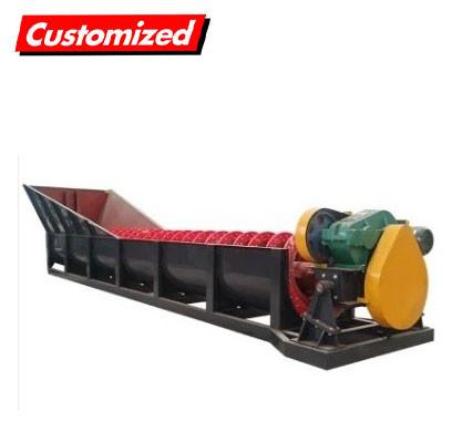 15Tons Per Hour Spiral Sand Washer Spiral Sand Washing Machine Auger Conveyor