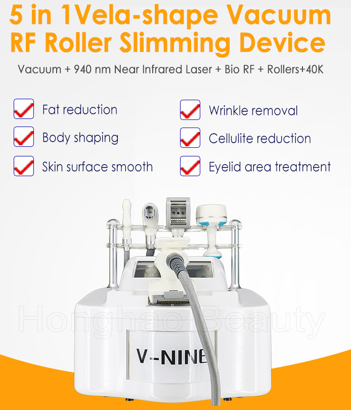 Lasertell Roller Massage Rf Fast 50r/Min Vacuum Slimming Machine