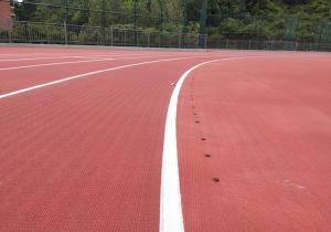 Quality College Sound Insulation Full Pour Prefabricated Running Track wholesale