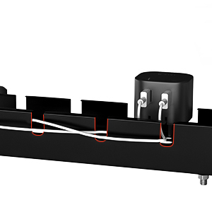 Desktop Storage Rack for Cable Cord Bundle Upgraded Telescopic Carbon Steel Cable Box