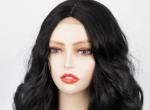 Long Black Wigs for Women Synthetic Curly wig Middle Part Heat Resistant Fiber