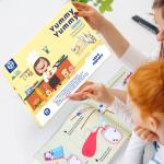 Kids Ages 4-8 Food Coloring Books with Cupcakes Ice-cream Sausage Apple Pie