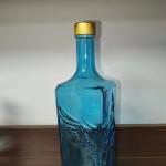 500ml 750ml 700ml 1l Transparent Blue Sky Ocean Color Spirit Glass Bottle