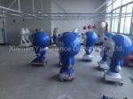 Blue Color Cartoon Character Statues Fiberglass Cute Doraemon Sculpture