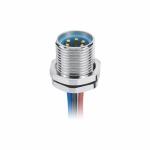 3 Pin Mini Change Connectors A Code Panel Mount Male Receptacle