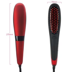 Quality Electric Hair Styling Comb Red Easy To Use Ceramic Plate Fast Heating wholesale