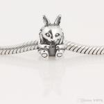 Bracelets BISAER 925 Sterling Silver Charms Cat Dog Sloth Butterfly Fairy Heart