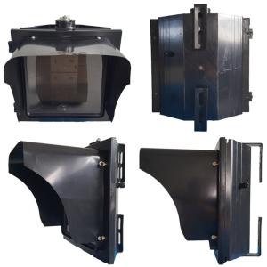 Quality Flip Door Detachable Appearance 300MM Square 1-Aspect Housing Body Road Traffic Light wholesale