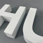 Backlit Letters on the Front of the Door Sign Acrylic Metal Backlit Characters