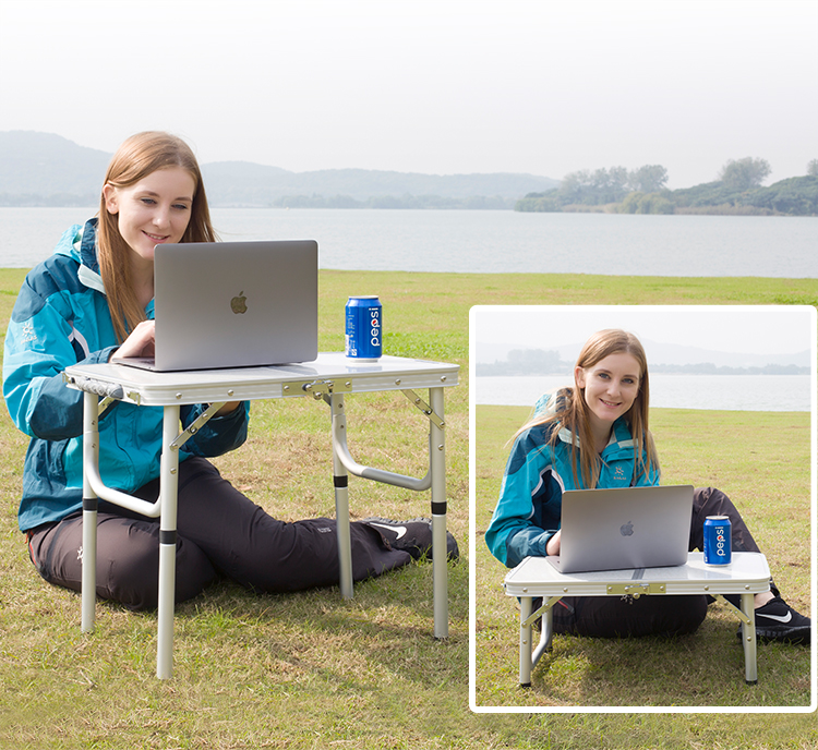 Multifunctional Frame Garden Dinning Folding Alu Camping Traveling Table Wholesale Factory Custom Logo Foldable