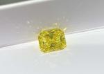 1.08ct Lab Created HPHT Diamond Ring Fancy Vivid Yellow 18k White Gold