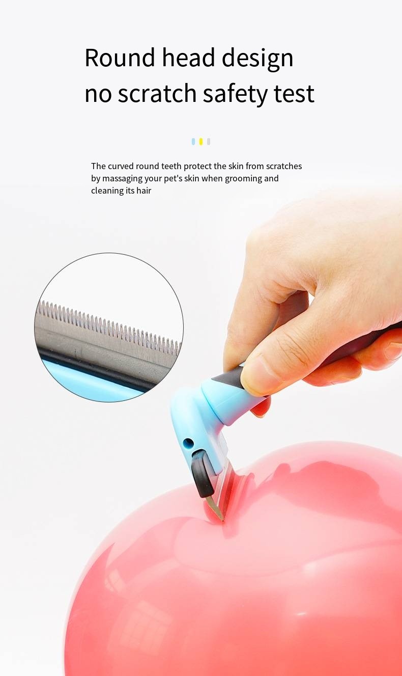 Pet Floating Hair Comb Dog Stainless Steel Fine-Tooth Brush Cat Detachable Portable Grooming Comb