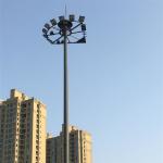 Polygonal ISO 9001 Galvanized Flood Light Poles Outdoor Stadium Lighting Pole