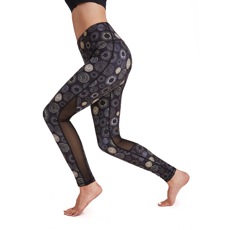 Breathable Polyester Yoga Pants Sport Gym Women Leggings