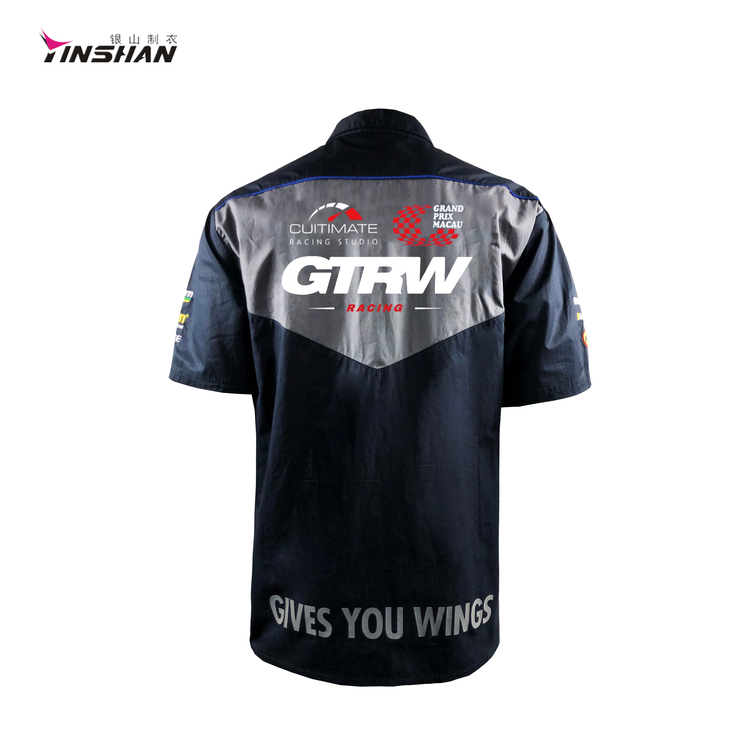 Motorcycle Auto Racing Customized Breathable Sport Shirt with and Printing Methods