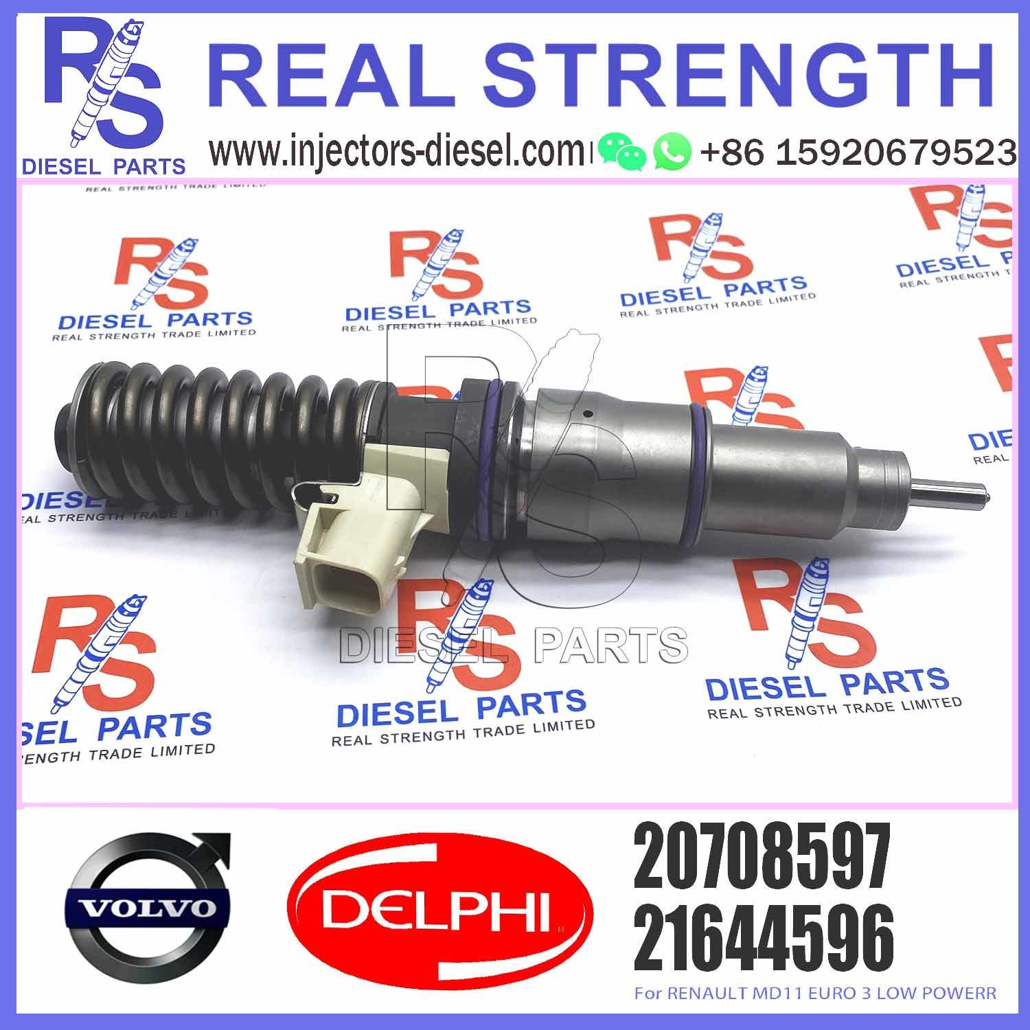 4 PINS Fuel Common Rail Injector 20708597 BEBE4D35001 BEBE4D04001 for V-O-L-V RENAULT MD11 EURO 3 LOW POWER