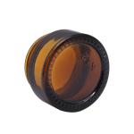 5g 20g 4oz 8oz Cosmetic Glass Jars Black Cap Amber Apothecary Jars