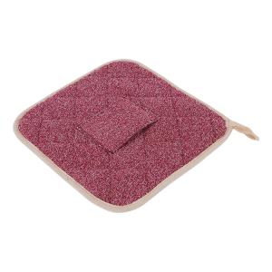 Quality Silicone Strip Heat Resistant Terry Cloth Pot Holders for Kitchen Baking wholesale