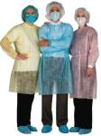 Direct deal，the best selling isolation gown，SMS，blue,L&XL surgical isolation