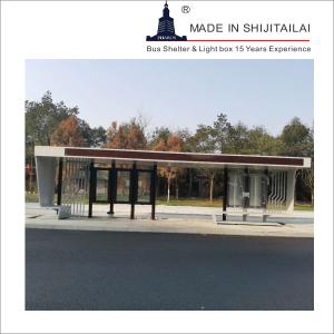 Quality 10mm Tempered Glass 110v Bus Stop Waiting Shed wholesale
